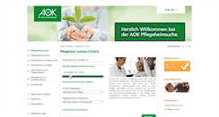 Desktop Screenshot of aok-pflegeheimnavigator.de